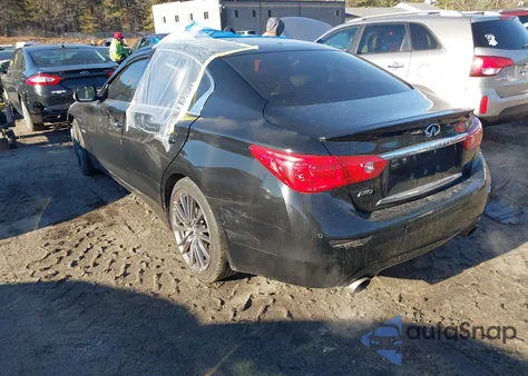 2016 Infiniti Q50 3.0T Red Sport 400 from USA, damaged, VIN JN1FV7AR2GM451230